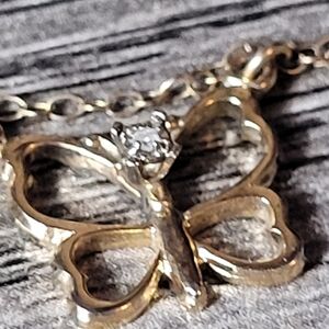 1/20 12k gold filled TK butterfly necklace